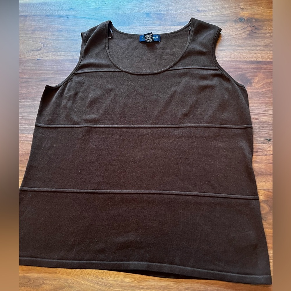 Womens Jones New York 2X Sleeveless Cotton/spandex Sweater - Picture 1 of 4